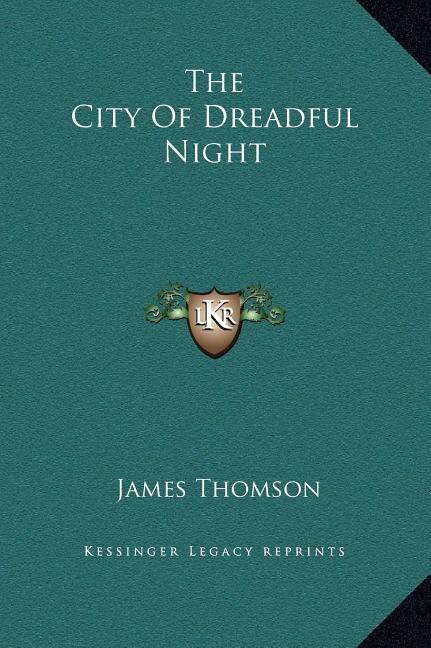 Front cover_The City Of Dreadful Night