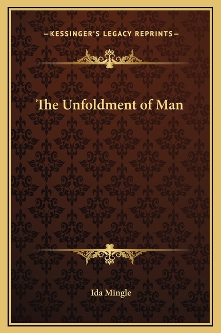 Front cover_The Unfoldment of Man