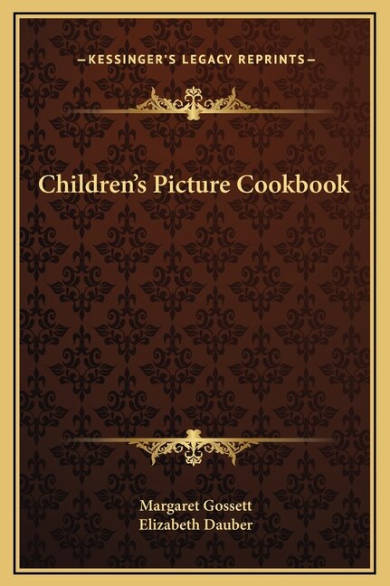 Front cover_Children's Picture Cookbook