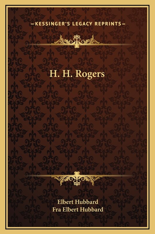 Front cover_H. H. Rogers
