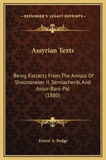 Couverture_Assyrian Texts
