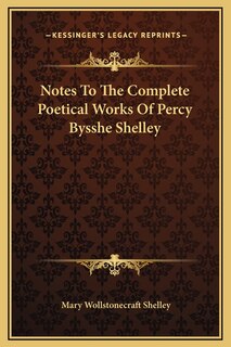 Couverture_Notes To The Complete Poetical Works Of Percy Bysshe Shelley