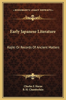 Couverture_Early Japanese Literature