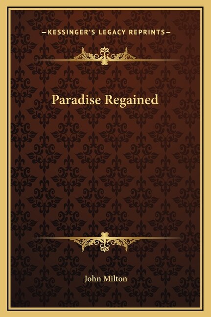 Front cover_Paradise Regained