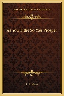 Couverture_As You Tithe So You Prosper