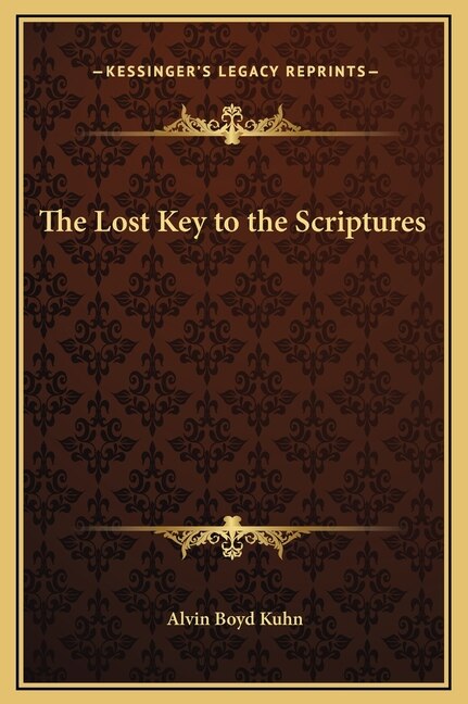 Couverture_The Lost Key to the Scriptures