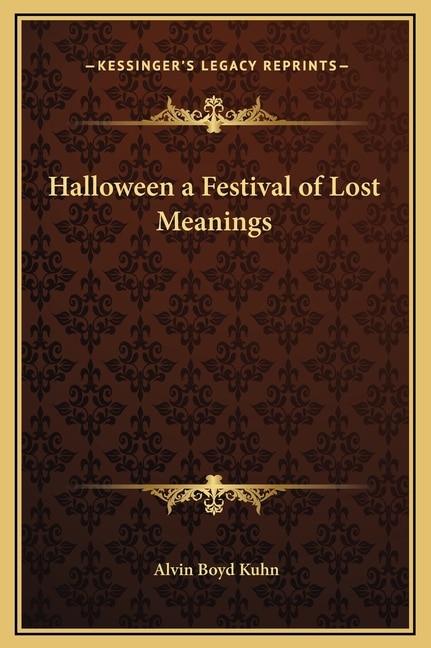 Couverture_Halloween a Festival of Lost Meanings