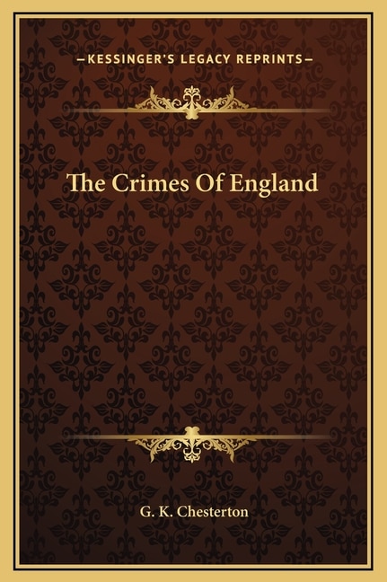 Front cover_The Crimes Of England