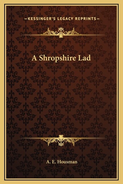 Couverture_A Shropshire Lad