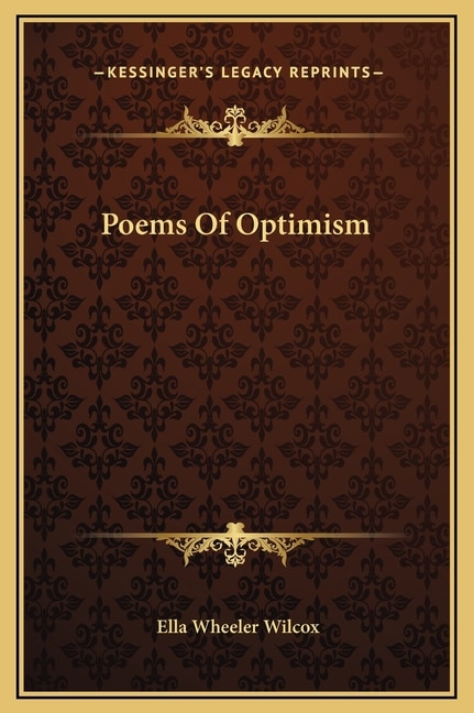 Front cover_Poems Of Optimism