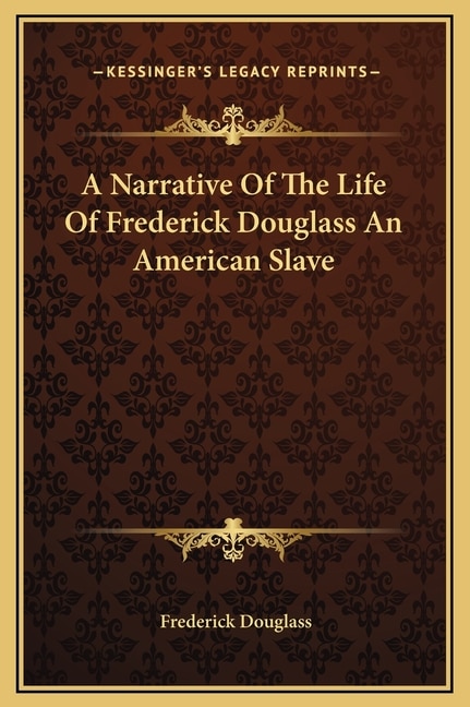 Front cover_A Narrative Of The Life Of Frederick Douglass An American Slave
