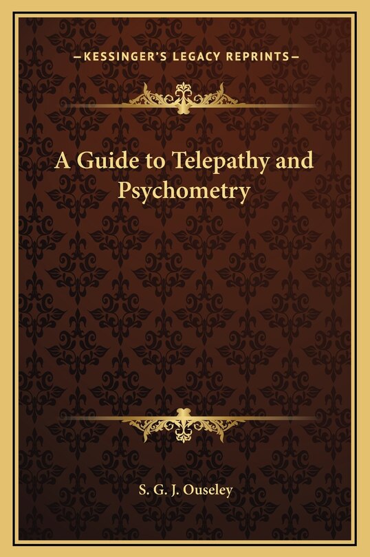 Front cover_A Guide to Telepathy and Psychometry