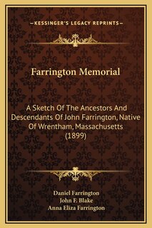 Front cover_Farrington Memorial