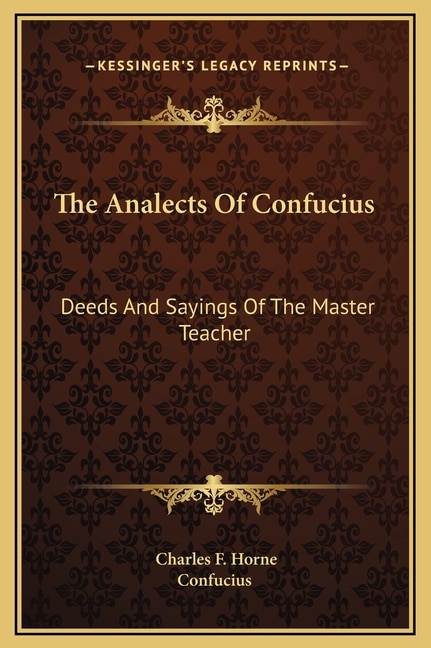 Front cover_The Analects Of Confucius