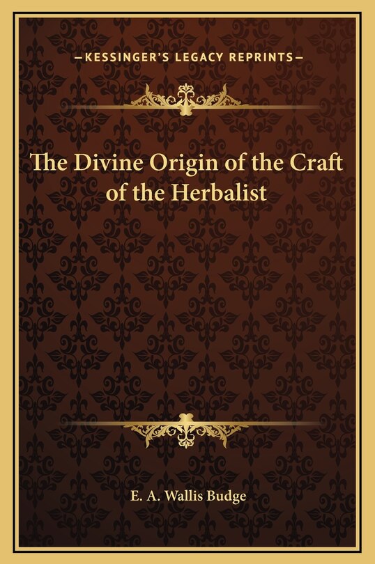 Couverture_The Divine Origin of the Craft of the Herbalist