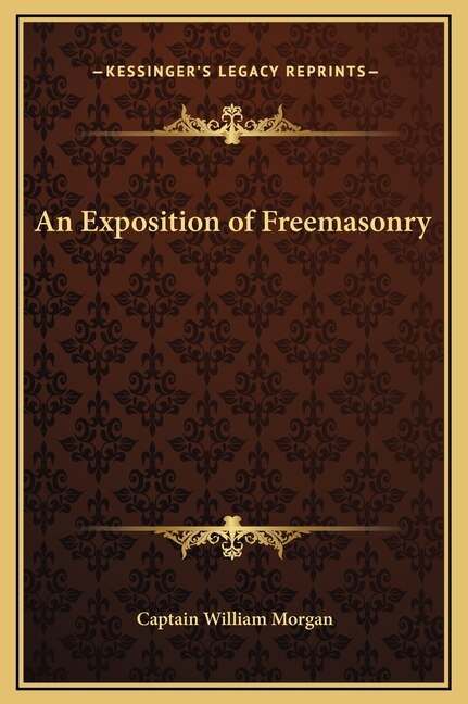 Front cover_An Exposition of Freemasonry