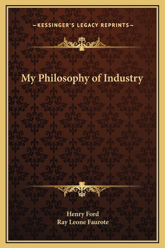 Couverture_My Philosophy of Industry