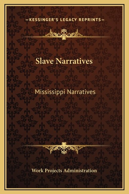 Front cover_Slave Narratives