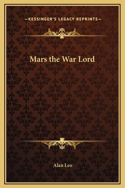 Front cover_Mars the War Lord