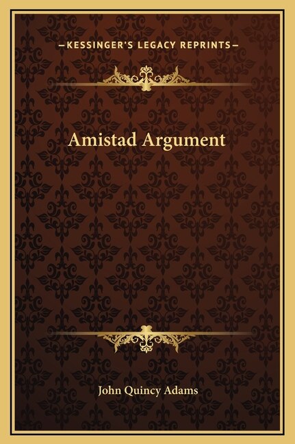 Front cover_Amistad Argument
