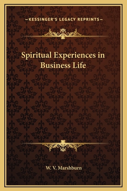 Front cover_Spiritual Experiences in Business Life