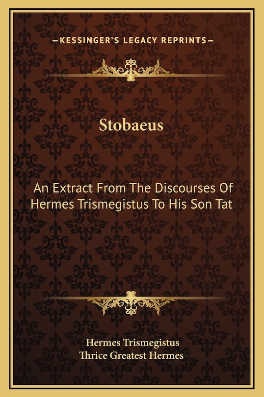 Front cover_Stobaeus