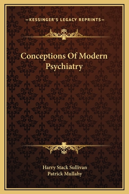 Couverture_Conceptions Of Modern Psychiatry