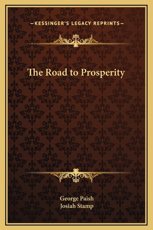 Front cover_The Road to Prosperity