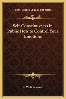 Couverture_Self-Consciousness in Public How to Control Your Emotions