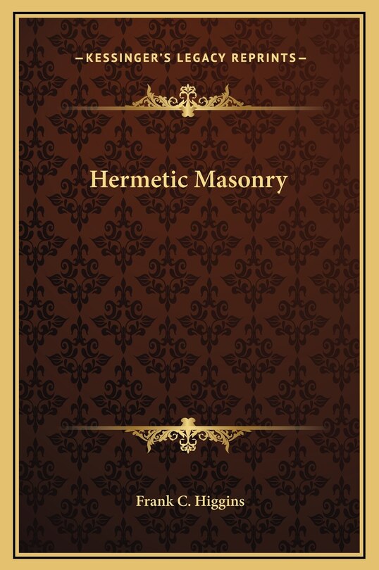 Front cover_Hermetic Masonry