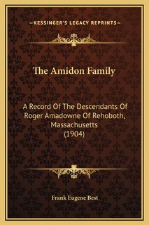 Front cover_The Amidon Family