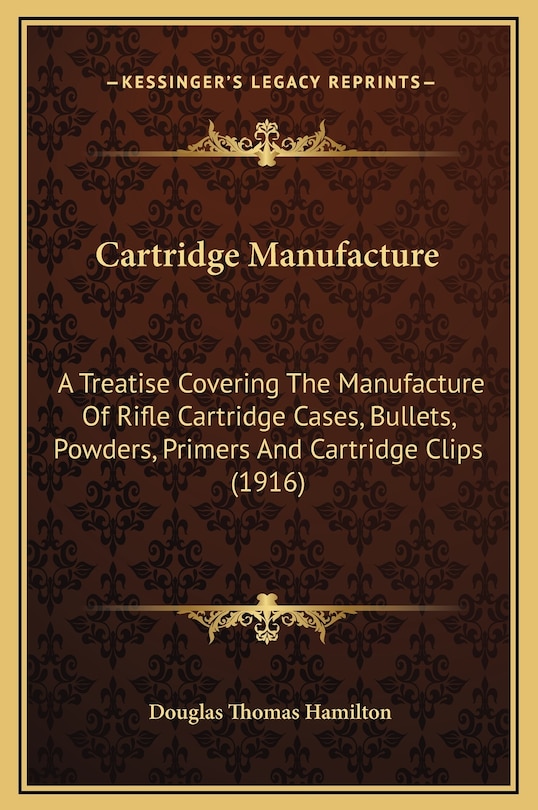 Front cover_Cartridge Manufacture