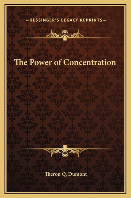 Front cover_The Power of Concentration