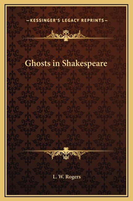 Front cover_Ghosts in Shakespeare