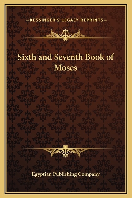 Front cover_Sixth and Seventh Book of Moses