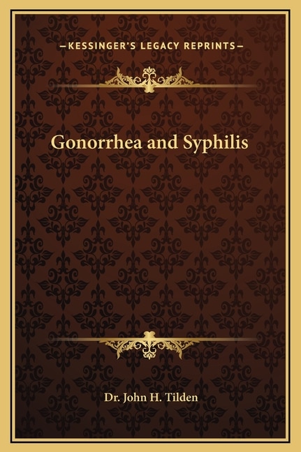 Front cover_Gonorrhea and Syphilis
