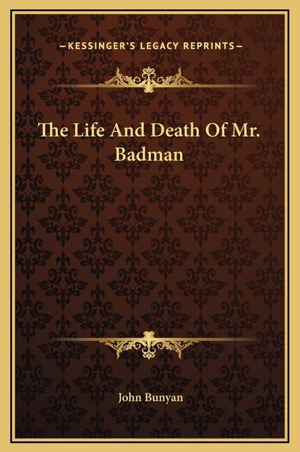 Couverture_The Life And Death Of Mr. Badman