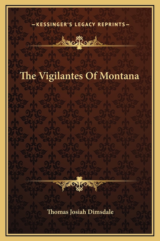 Couverture_The Vigilantes Of Montana