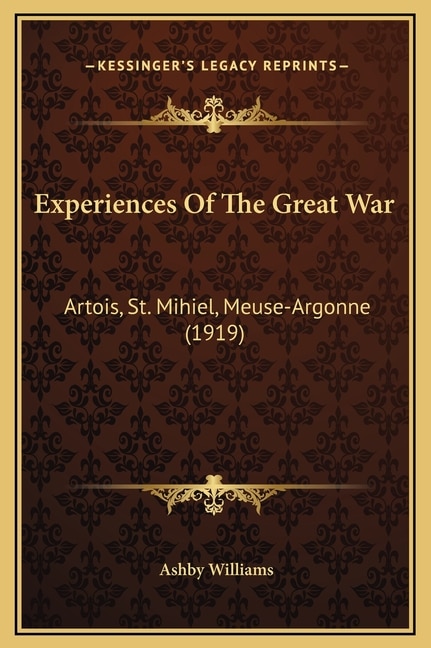 Couverture_Experiences Of The Great War