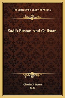 Couverture_Sadi's Bustan And Gulistan