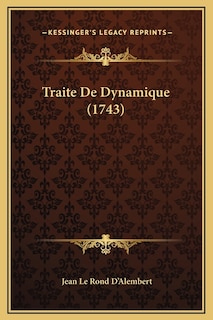 Front cover_Traite De Dynamique (1743)