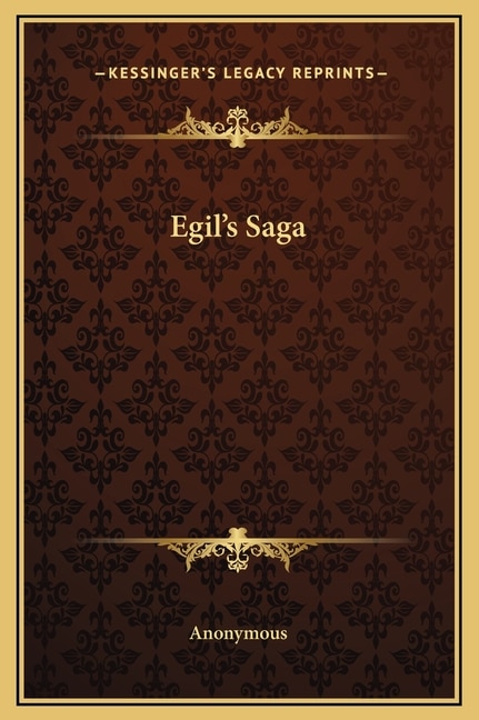Front cover_Egil's Saga
