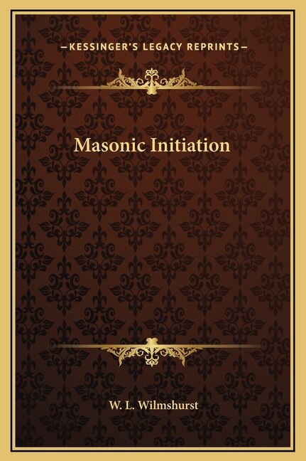 Front cover_Masonic Initiation