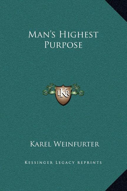 Front cover_Man's Highest Purpose
