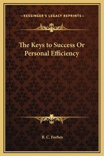 Front cover_The Keys to Success Or Personal Efficiency