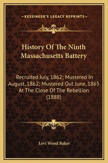 Front cover_History Of The Ninth Massachusetts Battery