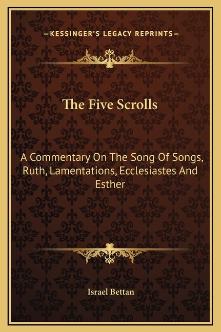 Front cover_The Five Scrolls