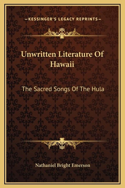 Front cover_Unwritten Literature Of Hawaii