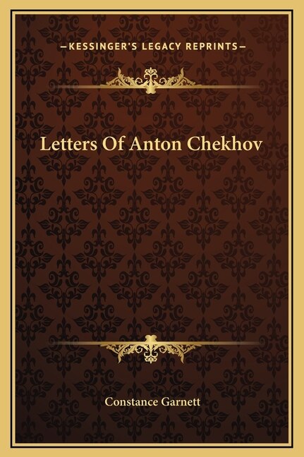 Couverture_Letters Of Anton Chekhov