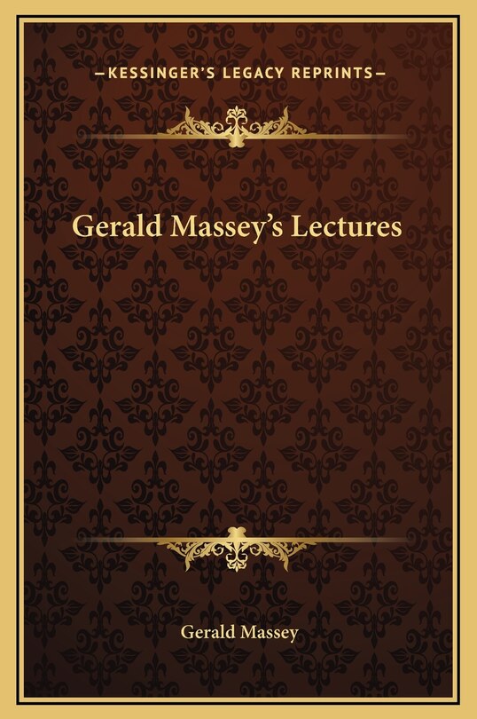 Front cover_Gerald Massey's Lectures